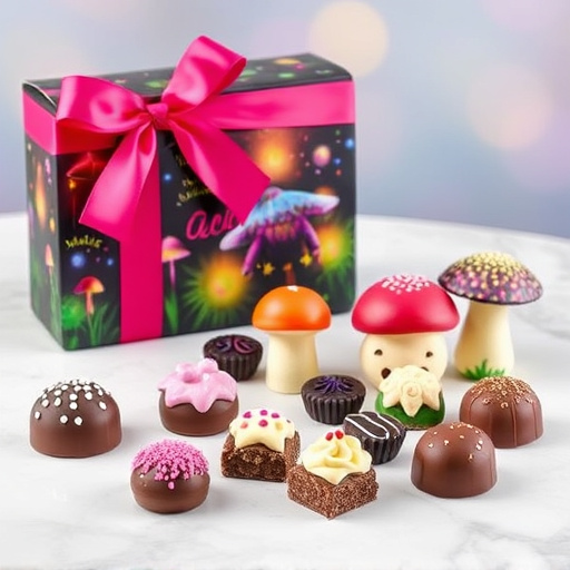 Vibrant Magic Mushroom Chocolates Collection