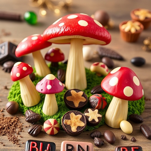Vibrant Magic Mushroom Chocolates Collection