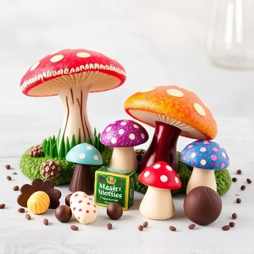 Vibrant Magic Mushroom Chocolates Collection