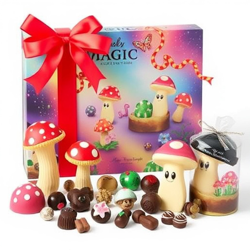 Vibrant Magic Mushroom Chocolates Collection