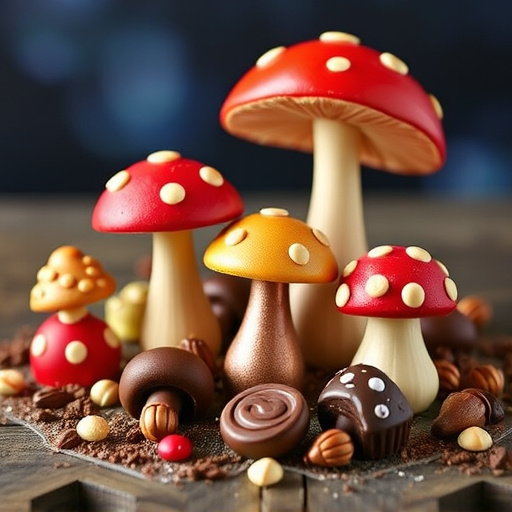 Vibrant Magic Mushroom Chocolates Collection