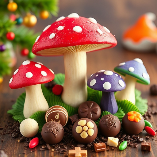 Vibrant Magic Mushroom Chocolates Collection