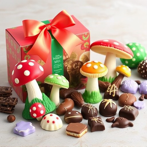 Vibrant Magic Mushroom Chocolates Collection