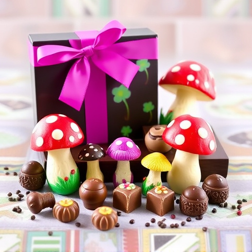 Vibrant Magic Mushroom Chocolates Collection