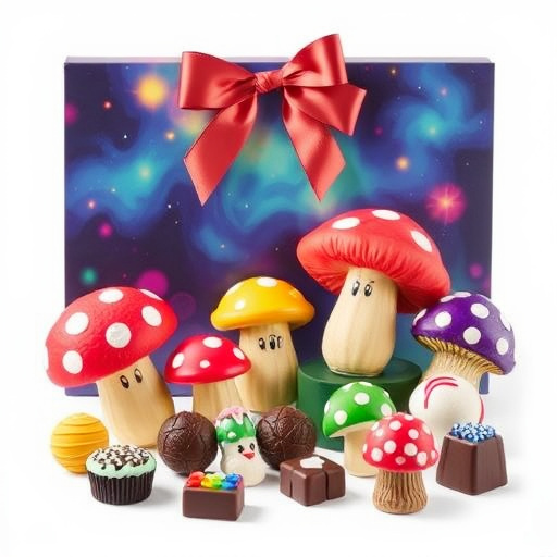 Vibrant Magic Mushroom Chocolates Collection