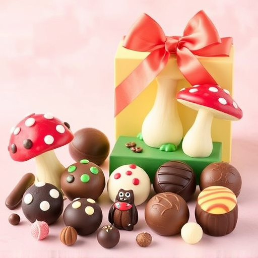 Vibrant Magic Mushroom Chocolates Collection