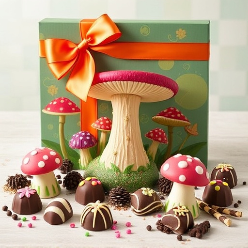Vibrant Magic Mushroom Chocolates Collection