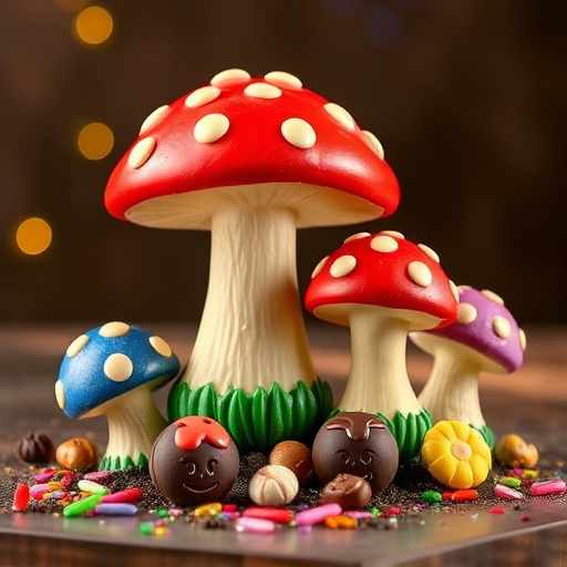 Vibrant Magic Mushroom Chocolates Collection