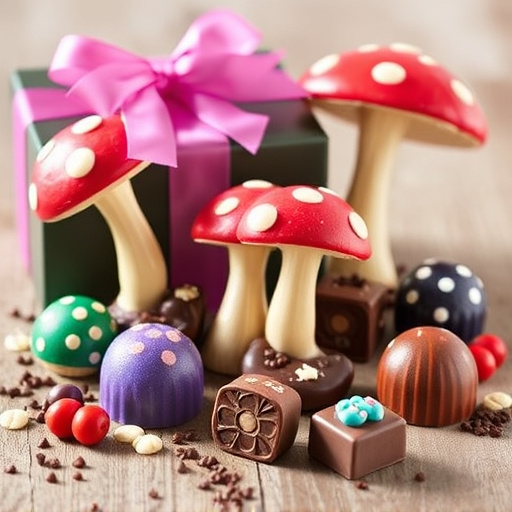 Vibrant Magic Mushroom Chocolates Collection