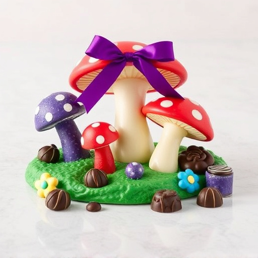 Vibrant Magic Mushroom Chocolates Collection