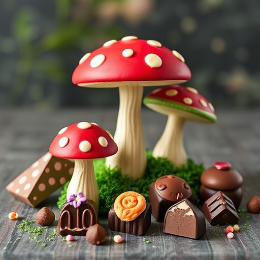 Vibrant Magic Mushroom Chocolates Collection