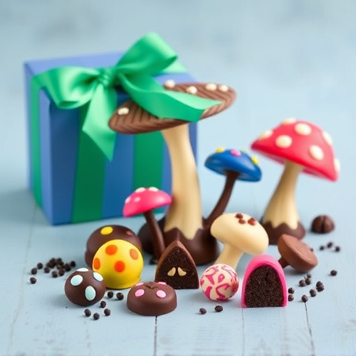 Vibrant Magic Mushroom Chocolates Collection