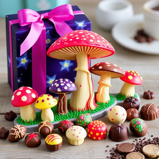 Vibrant Magic Mushroom Chocolates Collection