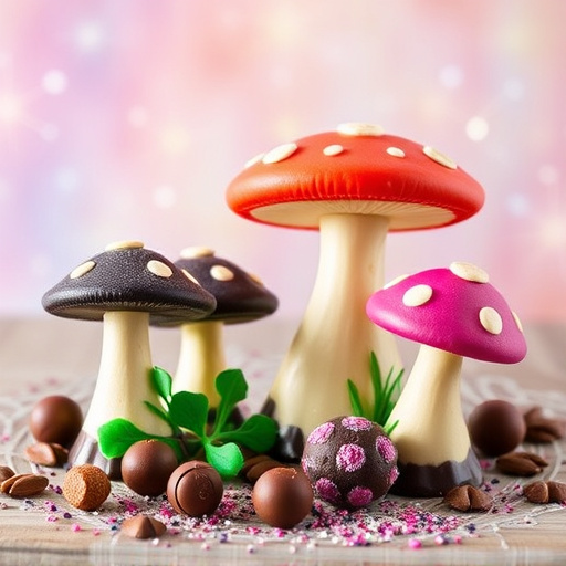 Vibrant Magic Mushroom Chocolates Collection