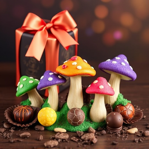 Vibrant Magic Mushroom Chocolates Collection