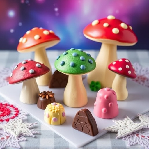Vibrant Magic Mushroom Chocolates Collection