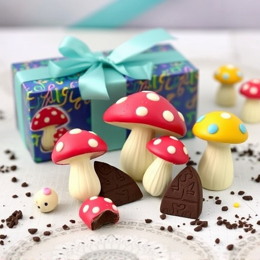 Vibrant Magic Mushroom Chocolates Collection