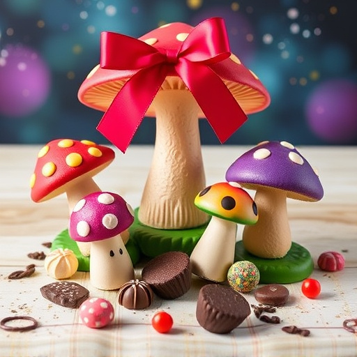 Vibrant Magic Mushroom Chocolates Collection