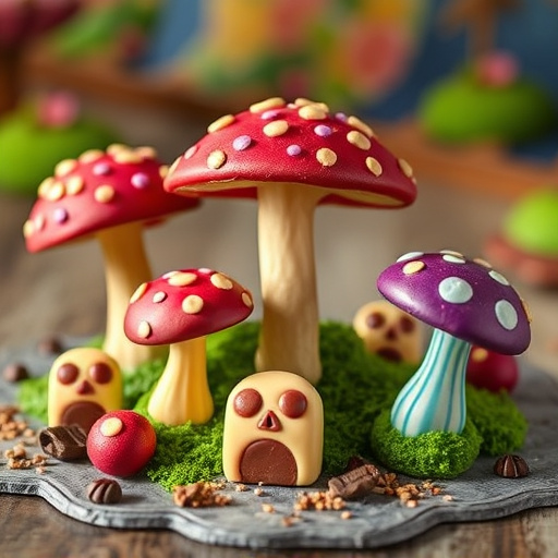 Vibrant Magic Mushroom Chocolates Collection