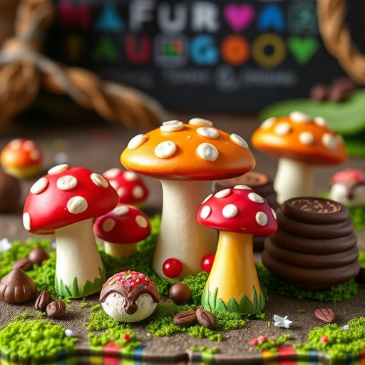 Vibrant Magic Mushroom Chocolates Collection