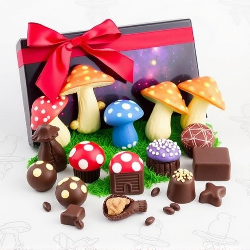 Vibrant Magic Mushroom Chocolates Collection