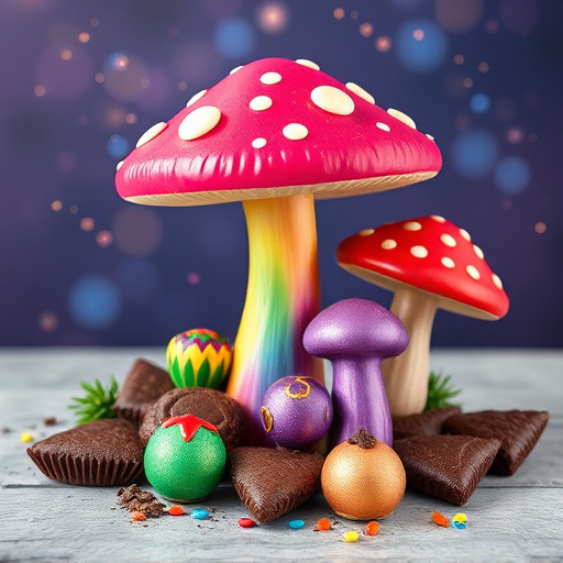 Vibrant Magic Mushroom Chocolates Collection
