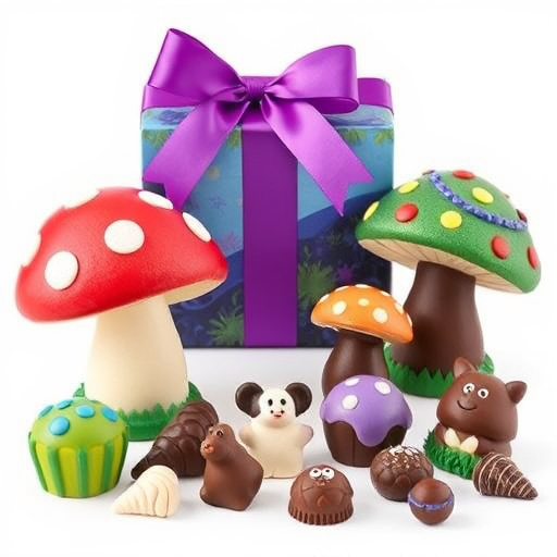 Vibrant Magic Mushroom Chocolates Collection