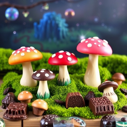 Vibrant Magic Mushroom Chocolates Collection