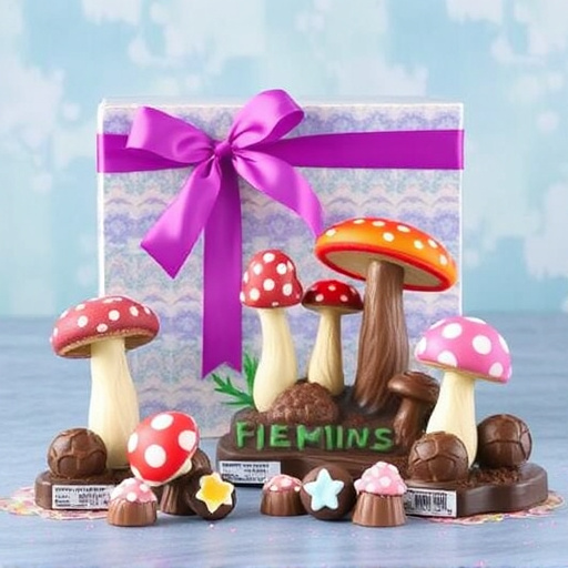 Vibrant Magic Mushroom Chocolates Collection