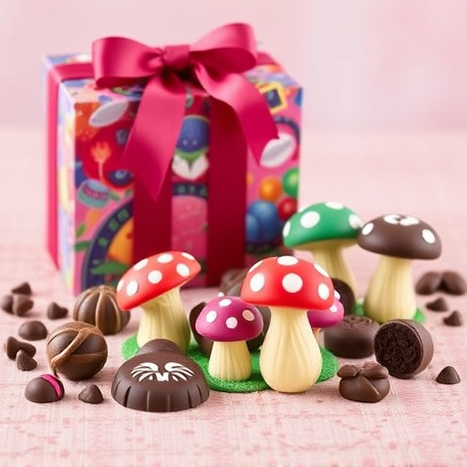 Vibrant Magic Mushroom Chocolates Collection