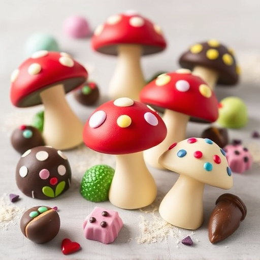 Vibrant Magic Mushroom Chocolates Collection