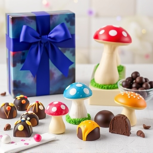 Vibrant Magic Mushroom Chocolates Collection