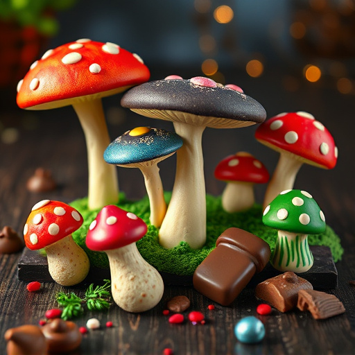 Vibrant Magic Mushroom Chocolates Collection