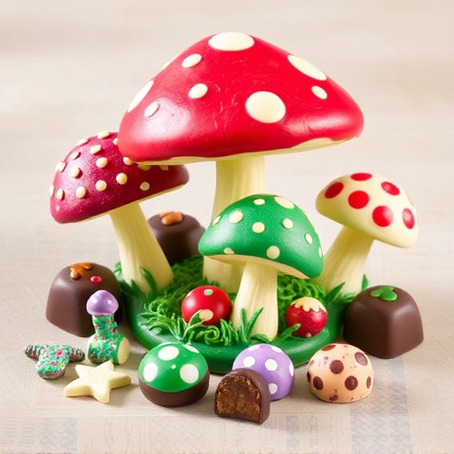 Vibrant Magic Mushroom Chocolates Collection