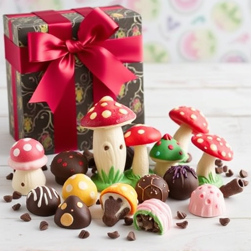Vibrant Magic Mushroom Chocolates Collection