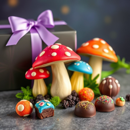 Vibrant Magic Mushroom Chocolates Collection
