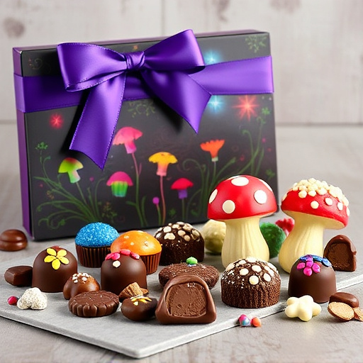 Vibrant Magic Mushroom Chocolates Collection