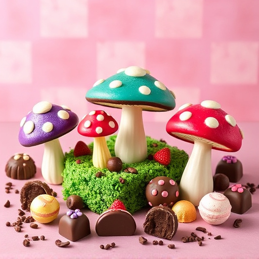 Vibrant Magic Mushroom Chocolates Collection