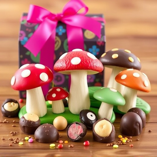 Vibrant Magic Mushroom Chocolates Collection