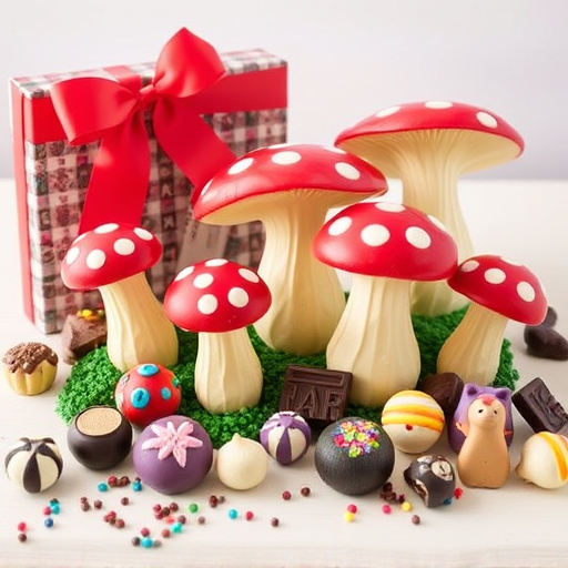 Vibrant Magic Mushroom Chocolates Collection