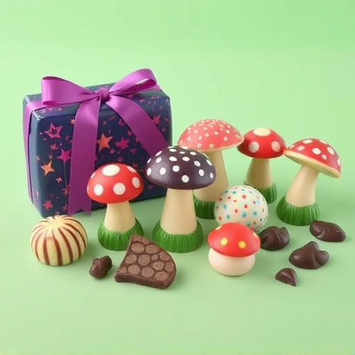 Vibrant Magic Mushroom Chocolates Collection