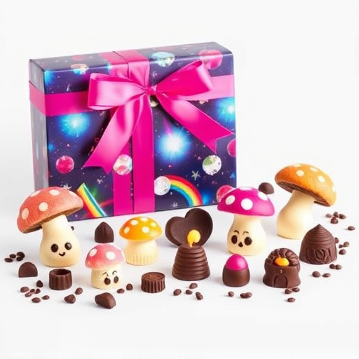 Vibrant Magic Mushroom Chocolates Collection