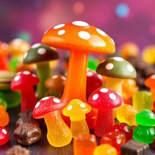 Vibrant Magic Mushroom Gummies Collection