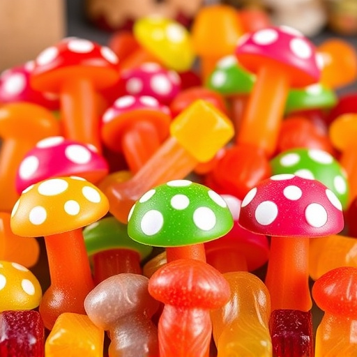 Vibrant Magic Mushroom Gummies Collection