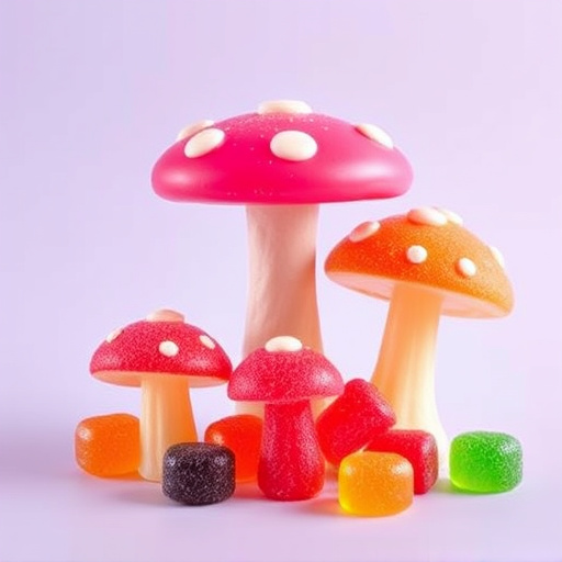 Vibrant Magic Mushroom Gummies Collection