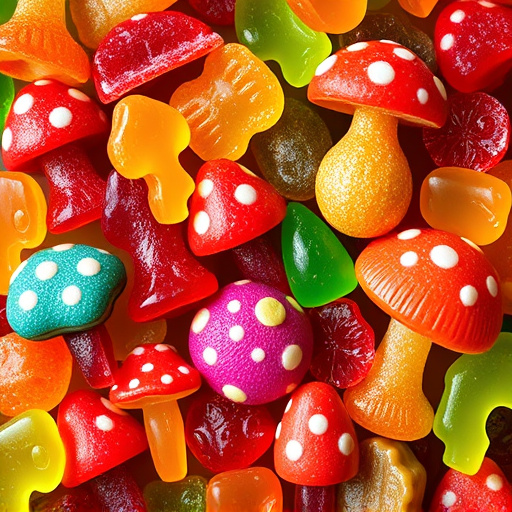 Vibrant Magic Mushroom Gummies Collection