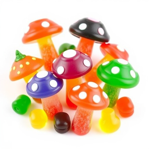 Vibrant Magic Mushroom Gummies Collection