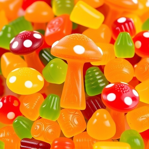 Vibrant Magic Mushroom Gummies Collection