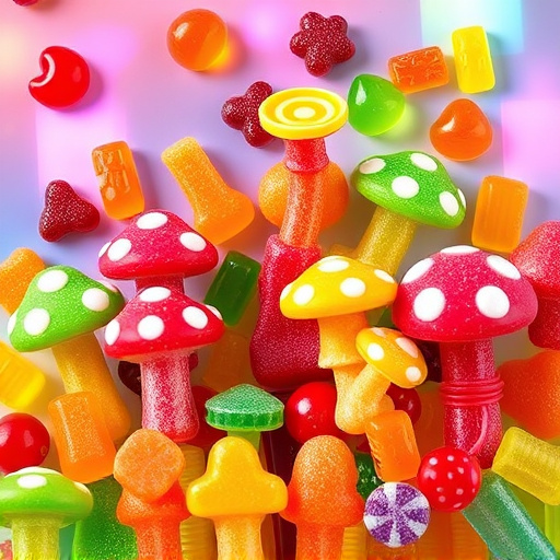 Vibrant Magic Mushroom Gummies Collection