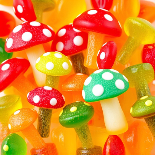 Vibrant Magic Mushroom Gummies Collection